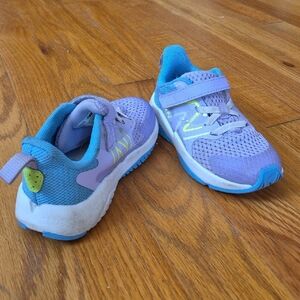 7.6 Toddler New Balance Sneakers. Kids Purple Athletic Shoes